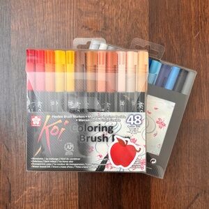 Sakura Koi Coloring Brush Markers 48-Color Set